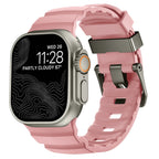 Udskiftningsrem til Apple Watch i tyk rosa silikone