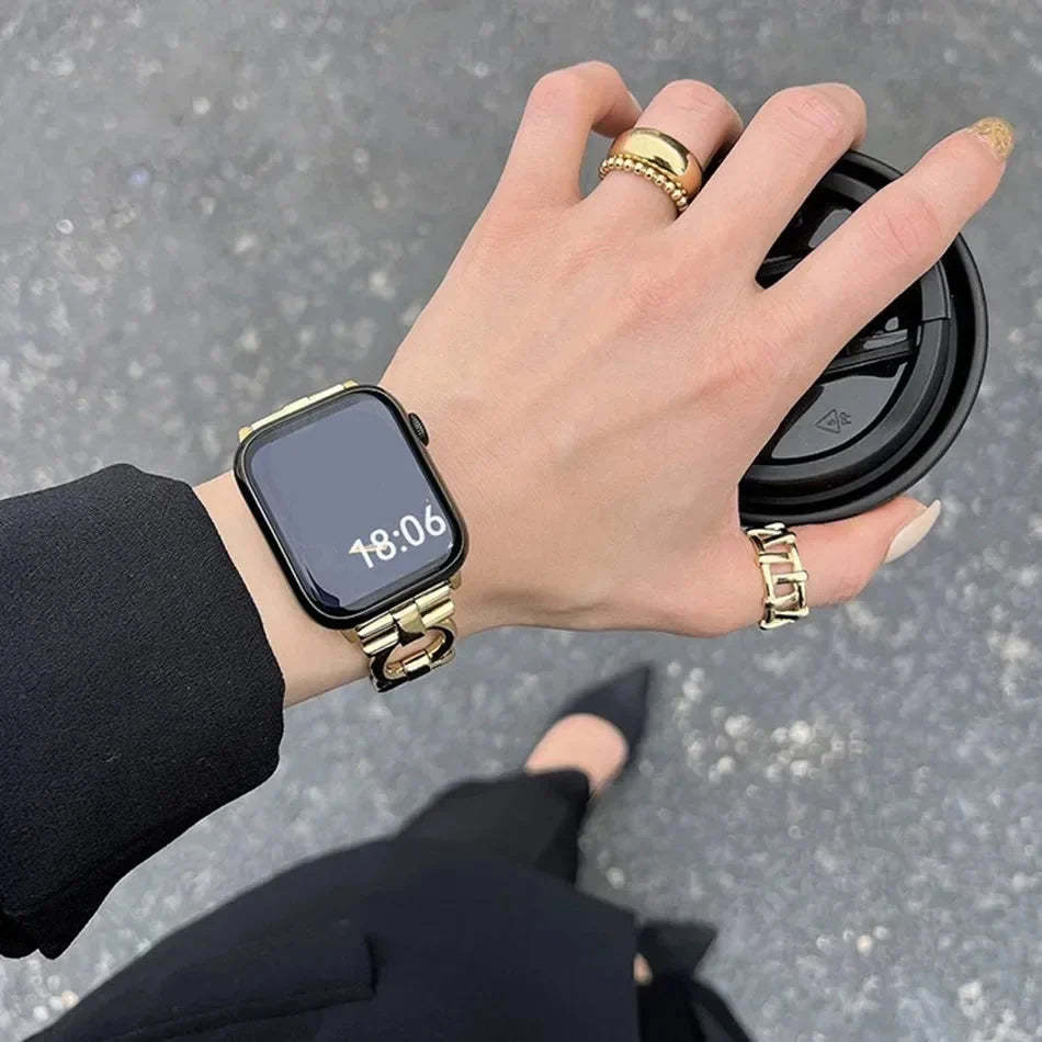 Udskiftningsrem til Apple Watch til kvinder guld