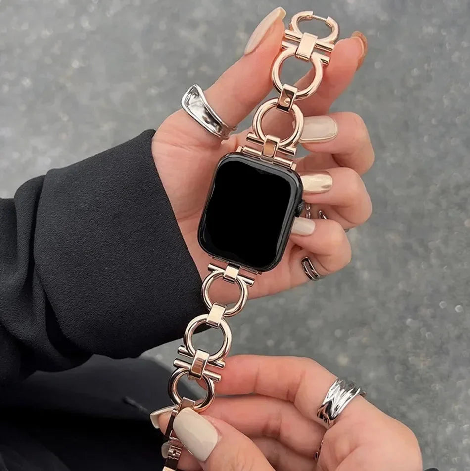 Udskiftningsrem til Apple Watch til kvinder rosaguld