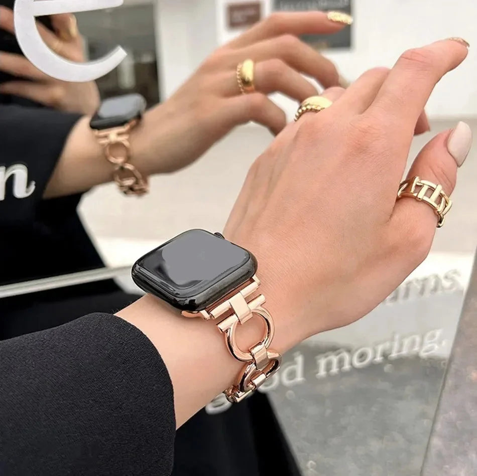 Udskiftningsrem til Apple Watch til kvinder rosaguld