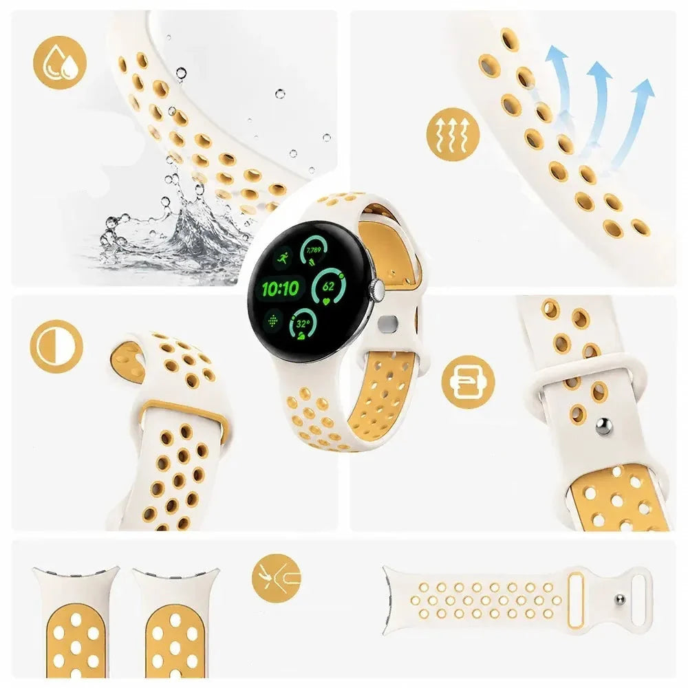 Ersättningsarmband för Google Pixel Watch 1, 2, 3, 4 41mm 45mm 