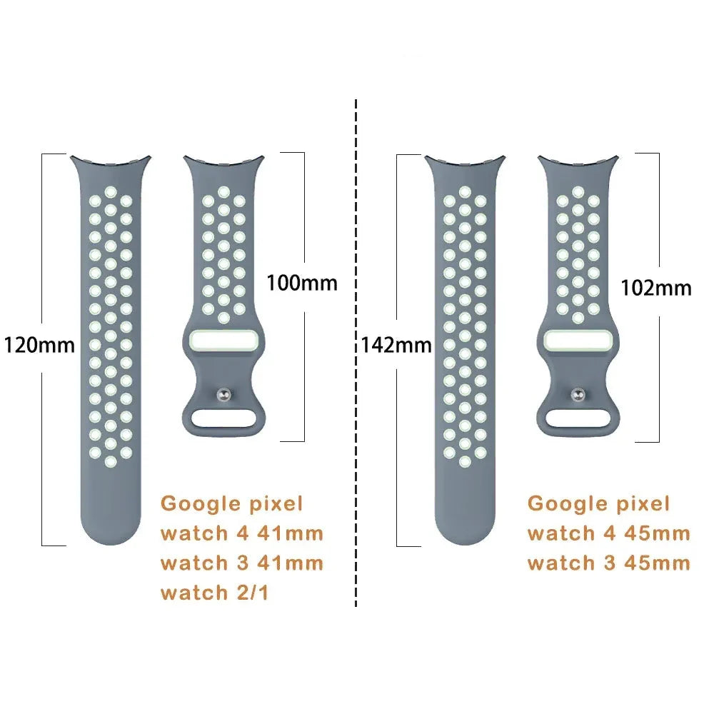 Ersättningsarmband för Google Pixel Watch 1, 2, 3, 4 41mm 45mm 