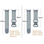 Ersättningsarmband för Google Pixel Watch 1, 2, 3, 4 41mm 45mm 