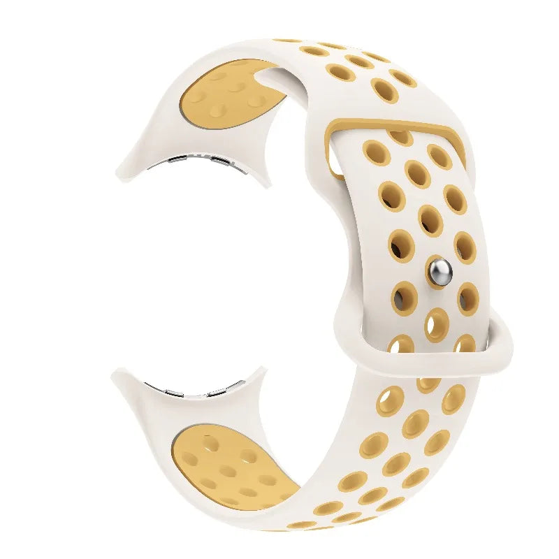 Ersättningsarmband för Google Pixel Watch 1, 2, 3, 4 41mm 45mm vit gul