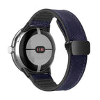 Erstatningsrem i blått skinn for Google Pixel Watch