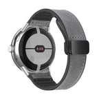 Erstatningsrem i grått skinn for Google Pixel Watch