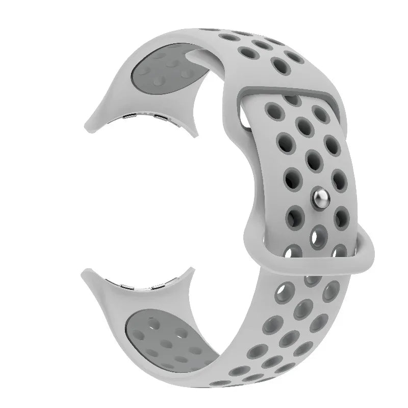 Ersättningsarmband för Google Pixel Watch 1, 2, 3, 4 41mm 45mm  vit och grå