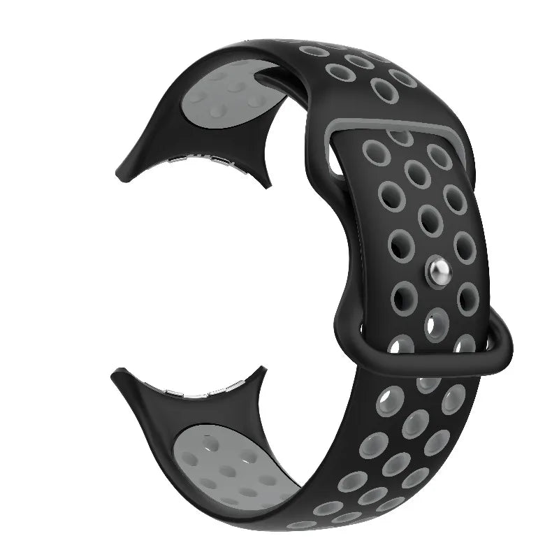 Ersättningsarmband för Google Pixel Watch 1, 2, 3, 4 41mm 45mm  svart och grå