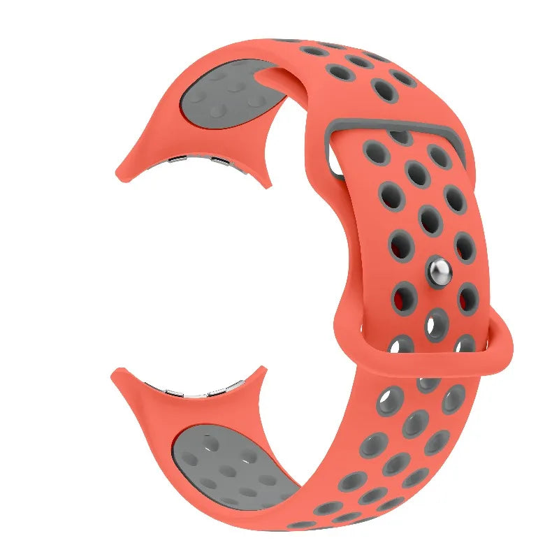 Ersättningsarmband för Google Pixel Watch 1, 2, 3, 4 41mm 45mm röd och svart