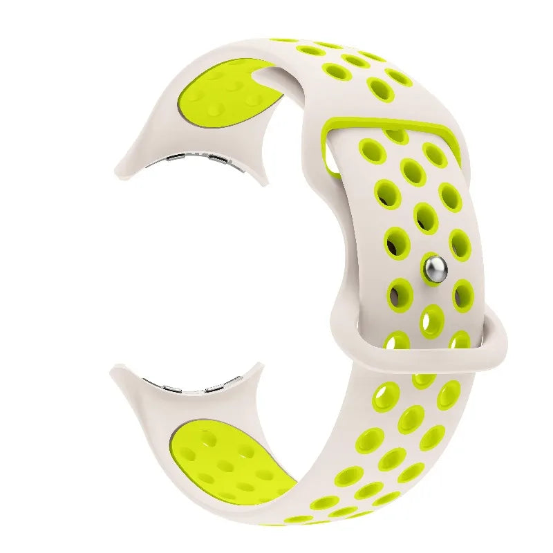 Ersättningsarmband för Google Pixel Watch 1, 2, 3, 4 41mm 45mm  vit och grön