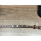 Náramek ve vintage stylu s hnědými hvězdami