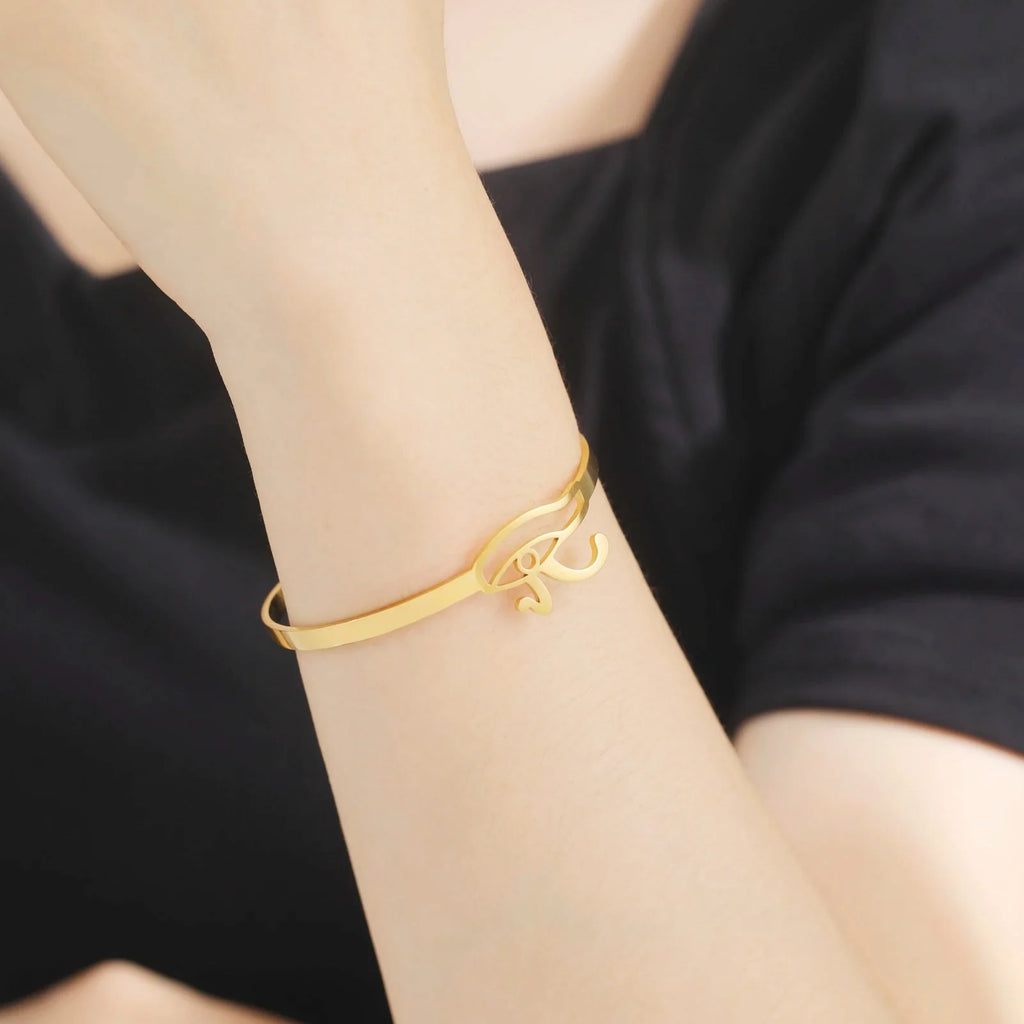 Bracelet Egypte Ancienne Avec Oeil D'Horus or
