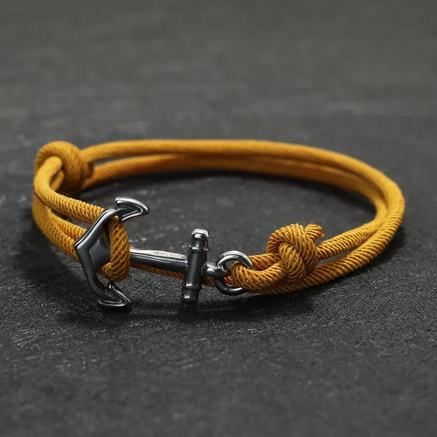Ankararmband i gult rep