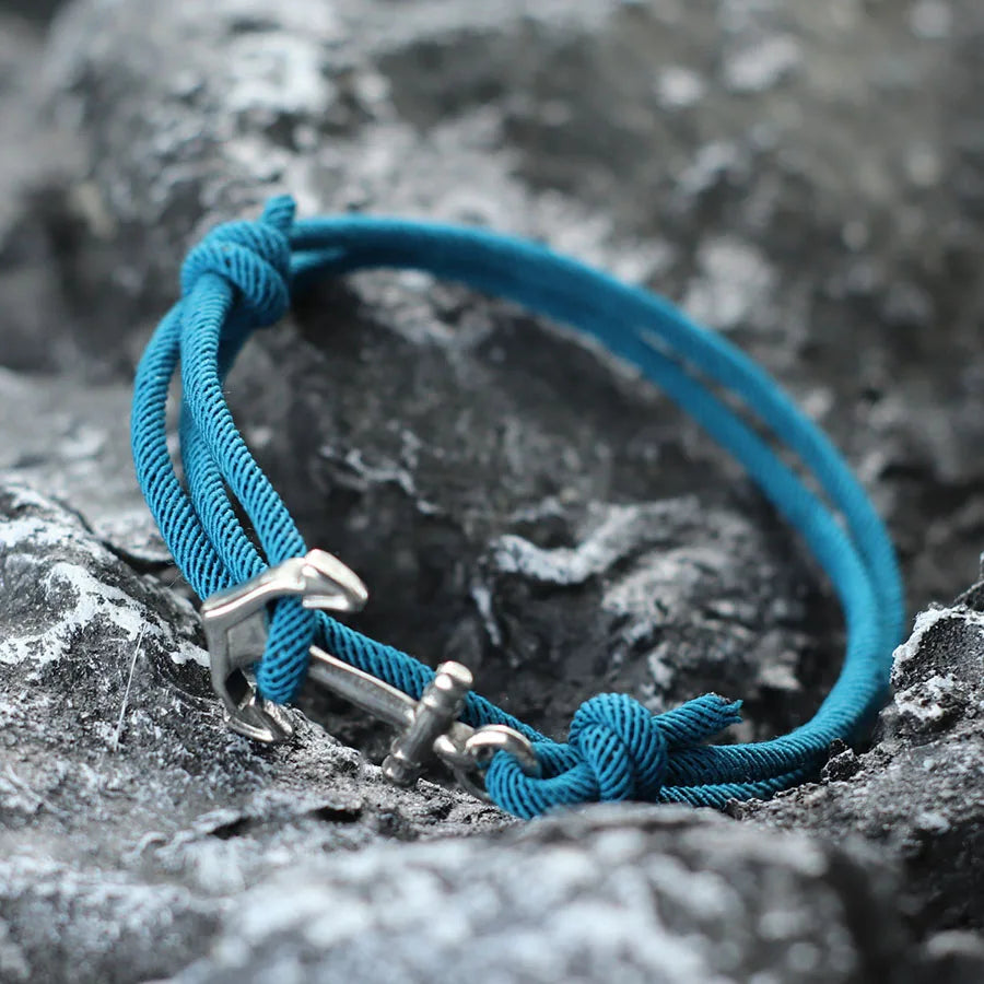 Ankararmband i blått rep