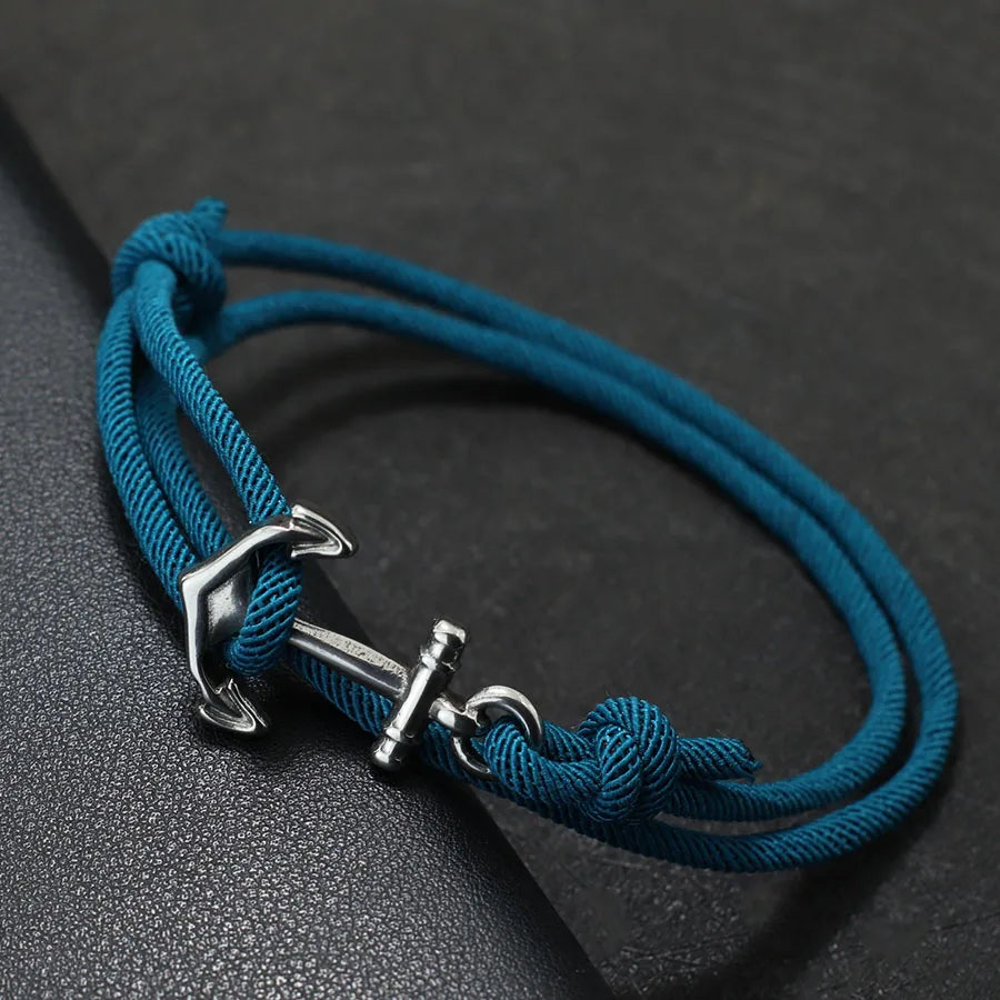 Ankararmband i blått rep