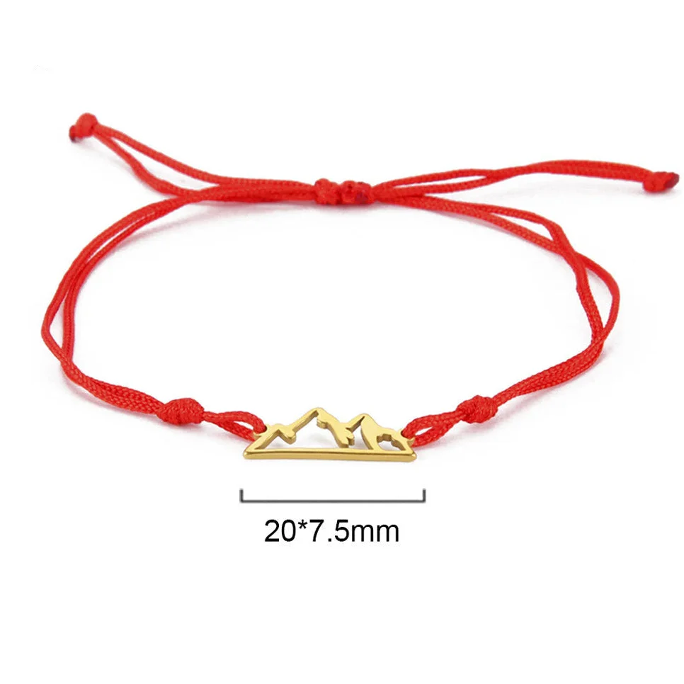 Rebarmbånd med bjergvedhæng til kvinder eller mænd