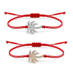 Armbånd i palmesnor med strass