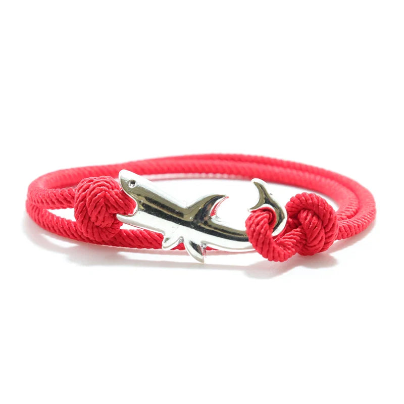Bracelet en Corde Requin rouge