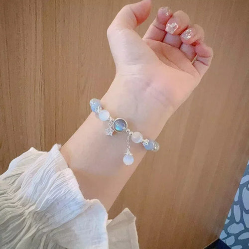 Náramek z křišťálu pro plodnost Měsíční kámen