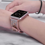 Læderarmbånd med nitter til Apple Watch 