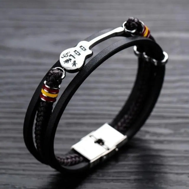 Læderarmbånd Guitar 