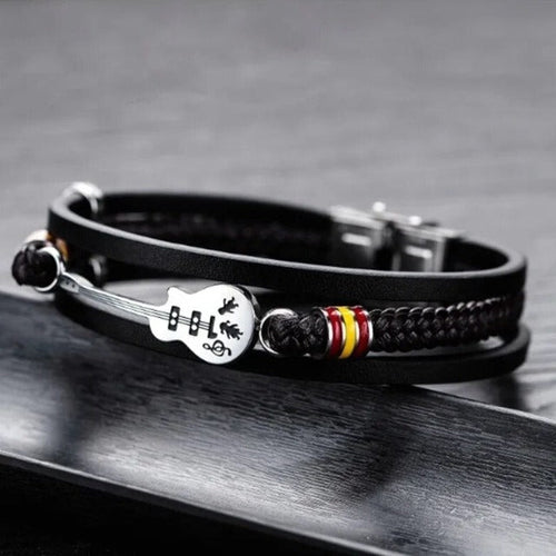 Läderarmband Gitarr 