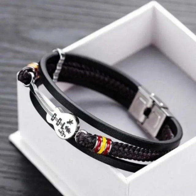 Læderarmbånd Guitar 