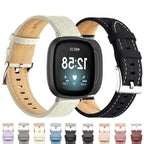 Læderarmbånd til Fitbit Versa 3, Versa 4, Sense 1 og Sense 2 ur 