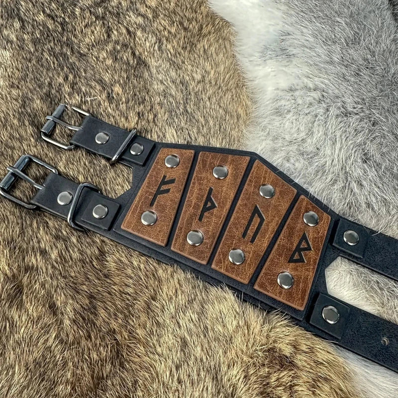 Bracelet Viking Runes Celtiques marron