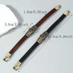 Armbånd i Yin Yang-lær