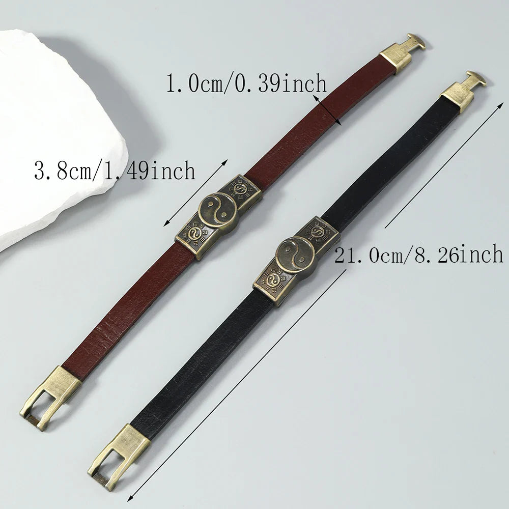 Armbånd i Yin Yang-lær