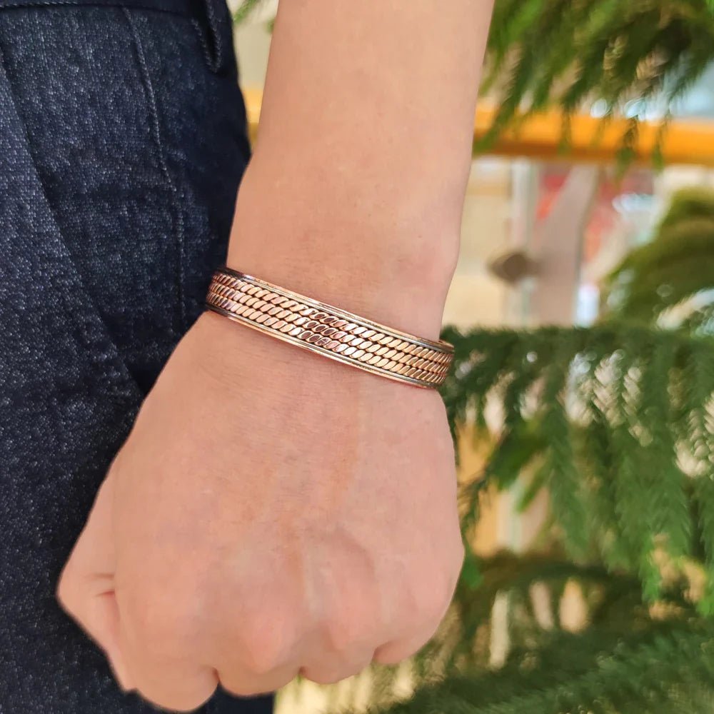 Bracelet en Cuivre Torsadé