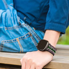 Elastisk nylonarmbånd for Fitbit Versa 3 Versa 4 Sense 2 