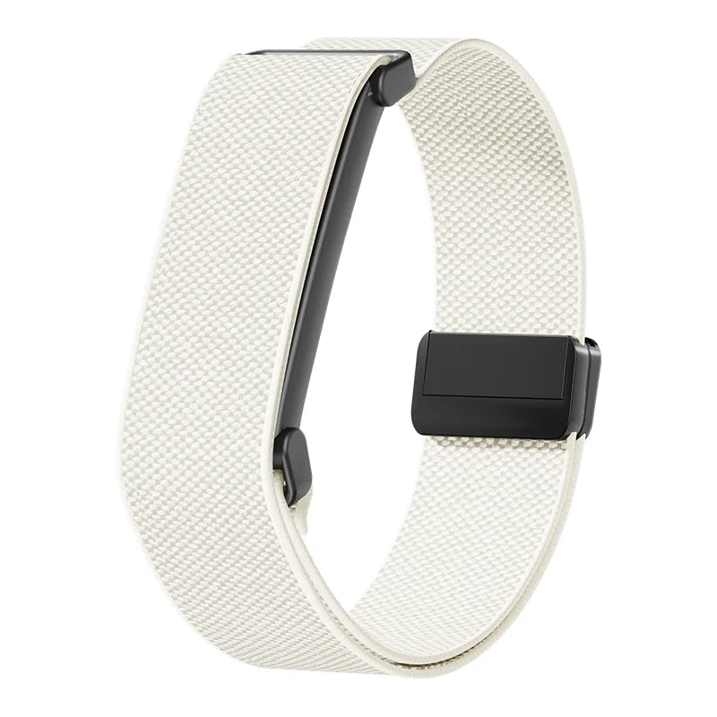 Vitt nylonarmband för Google Fitbit Air-klocka