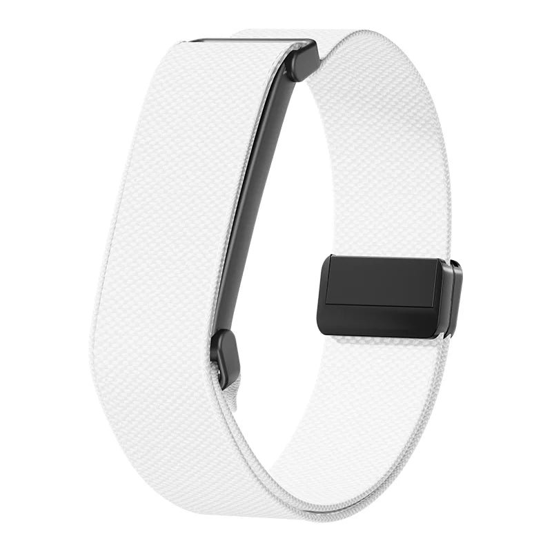 Vitt och svart nylonarmband för Google Fitbit Air-klocka