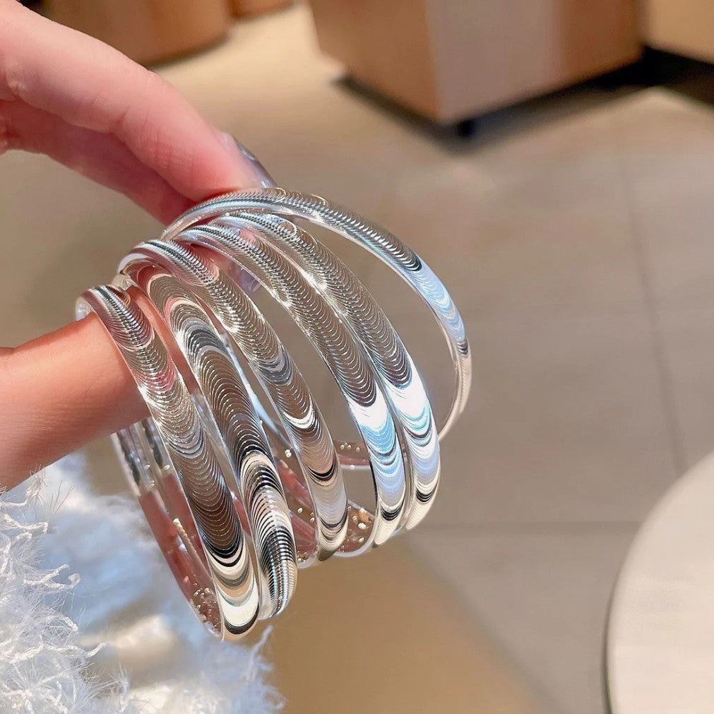 Polert kattøye-stenarmbånd 