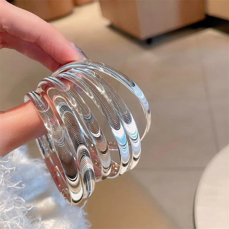 Polert kattøye-stenarmbånd 