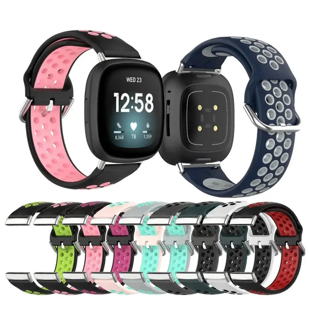 Silikoneurrem til Fitbit Versa 3, Versa 4, Sense 1 og Sense 2 ur 