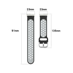 Silikoneurrem til Fitbit Versa 3, Versa 4, Sense 1 og Sense 2 ur 