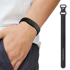 Svart silikonarmband för Google Fitbit Air-klocka