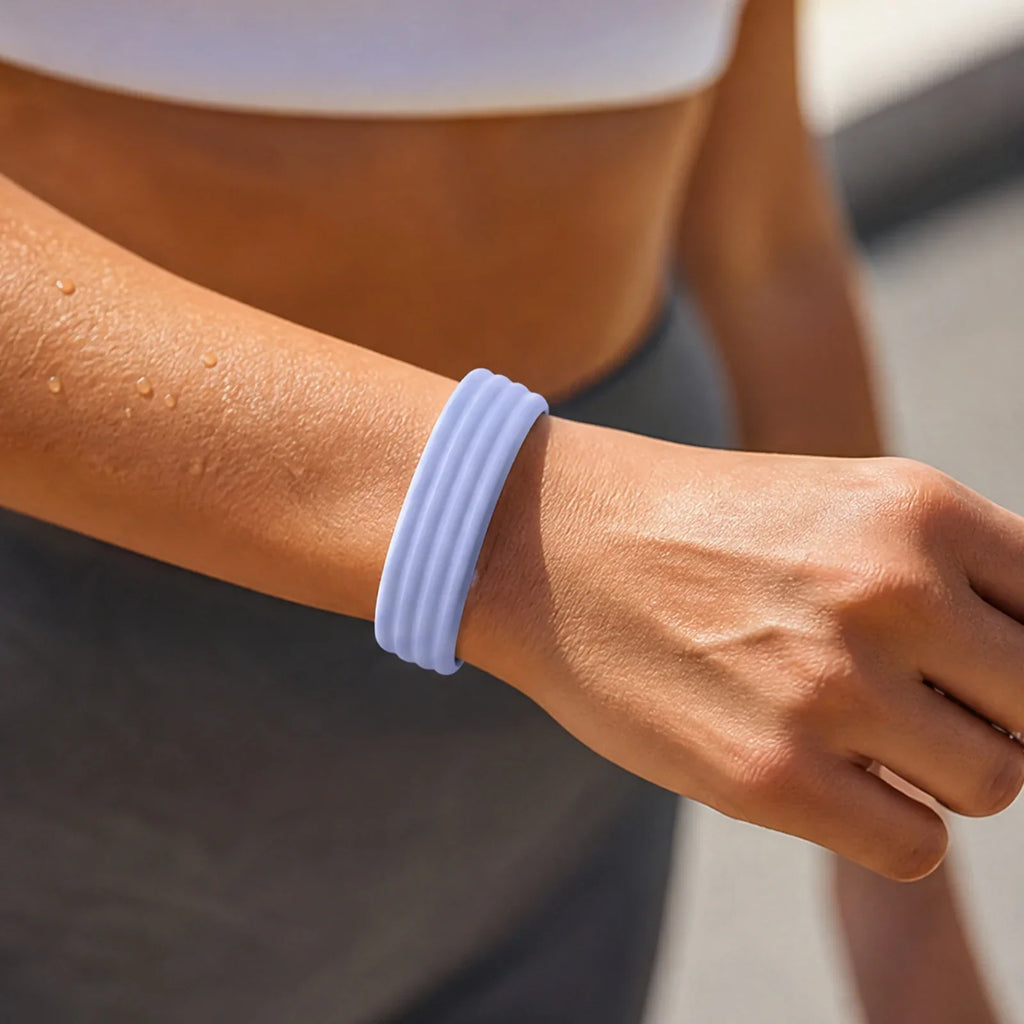 Blått silikonarmband för Google Fitbit Air-klocka