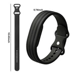 Svart silikonarmband för Google Fitbit Air-klocka
