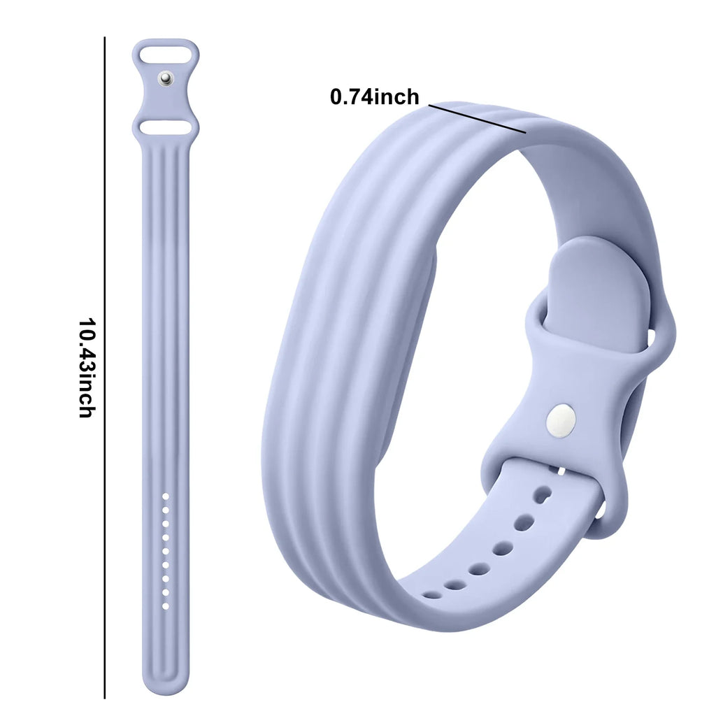 Blått silikonarmband för Google Fitbit Air-klocka