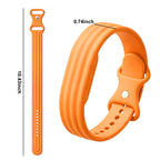 Orange silikonarmband för Google Fitbit Air-klocka
