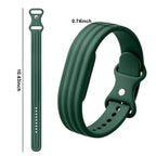 Grönt silikonarmband för Google Fitbit Air-klocka