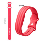 Fuchsiafärgat silikonarmband för Google Fitbit Air-klocka
