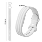 Vitt silikonarmband för Google Fitbit Air-klocka