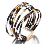 Etnisk Flerlags Leopard Armbånd 1