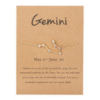 Armbånd for kvinner Stjernetegn 12 konstellasjoner tvilling