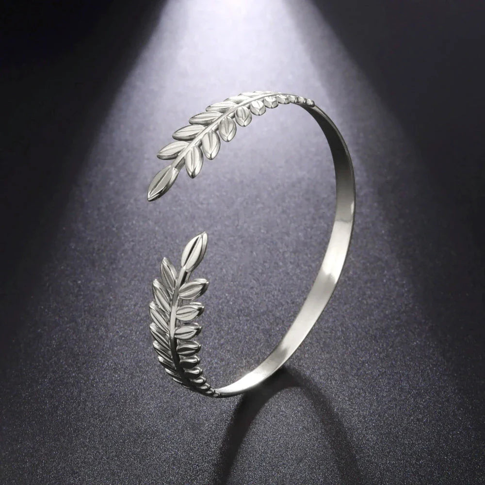 Bracelet Feuille de Laurier argent